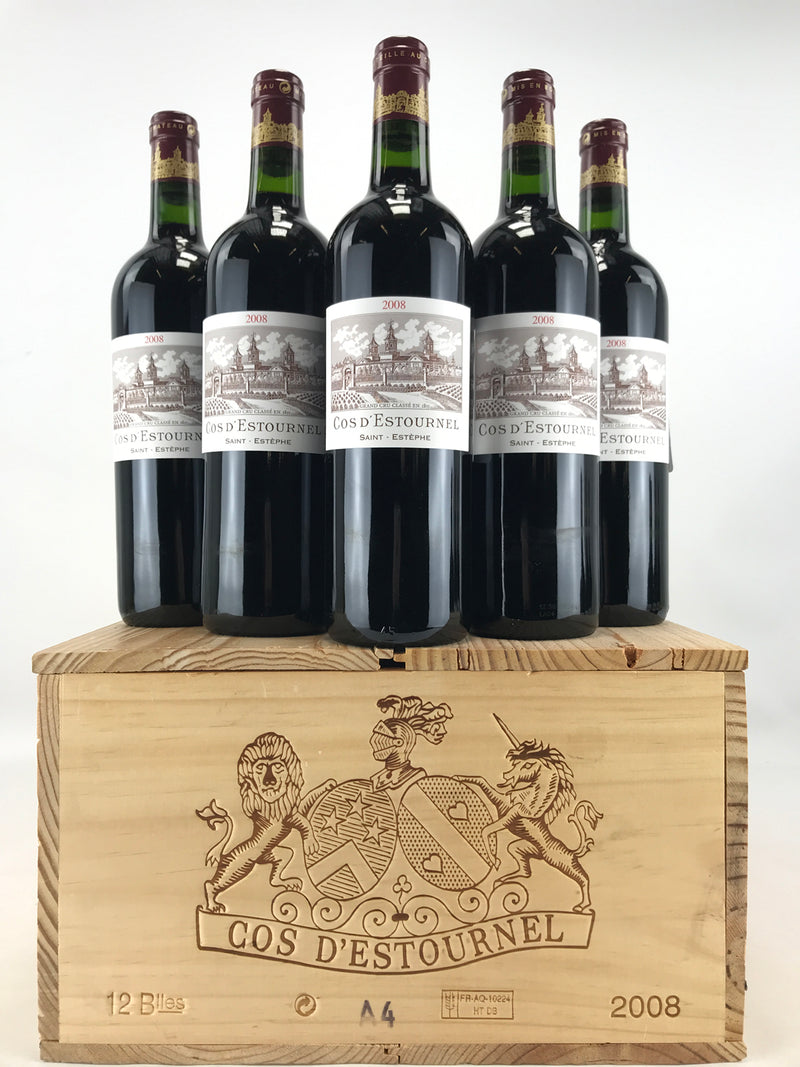 2008 Chateau Cos d'Estournel, Saint-Estephe, Case of 12 btls