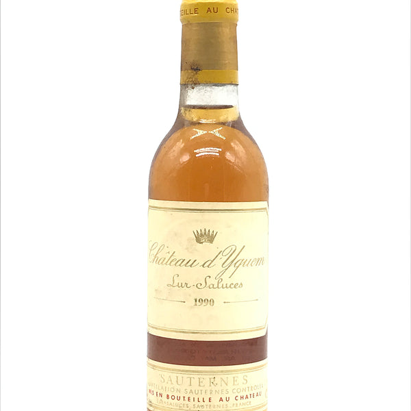 1990 Chateau d'Yquem, Sauternes, Half Bottle (375ml) [Bin Soiled Label