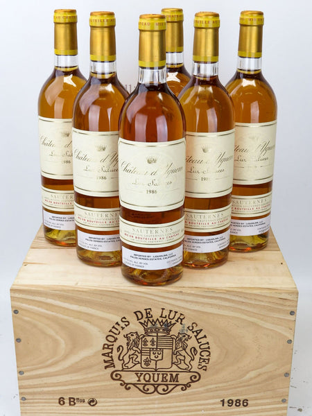 1986 Chateau d'Yquem, Sauternes, Case of 6 btls