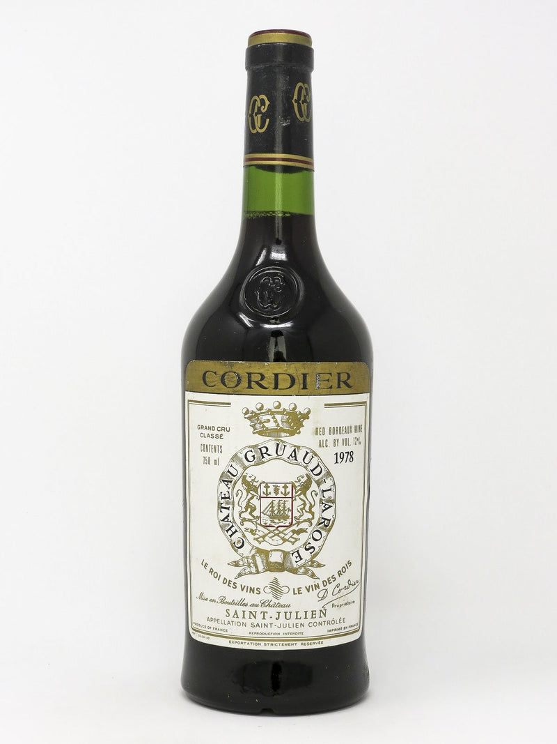 1978 Chateau Gruaud Larose Second Growth, Deuxieme Grand Cru Classe, Saint-Julien