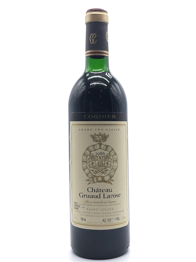 1986 Chateau Gruaud-Larose, Saint-Julien, Bottle (750ml)
