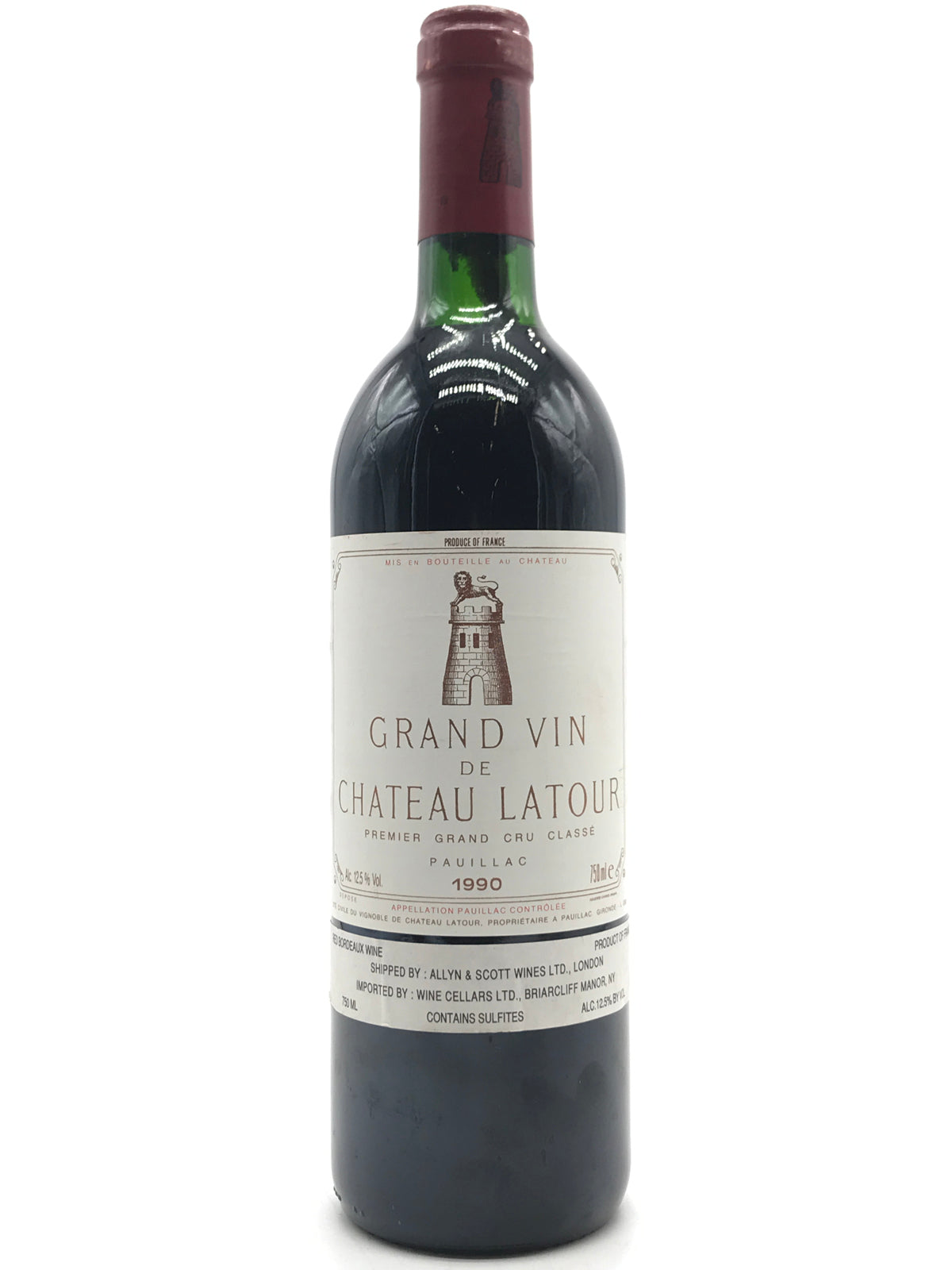 1990 Chateau Latour, Pauillac, Bottle (750ml) [Top Shoulder/Slightly C