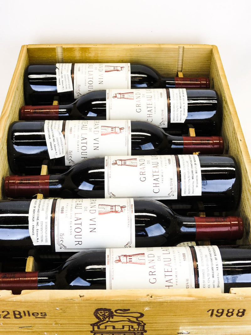 1988 Chateau Latour, Pauillac, Case of 12 btls