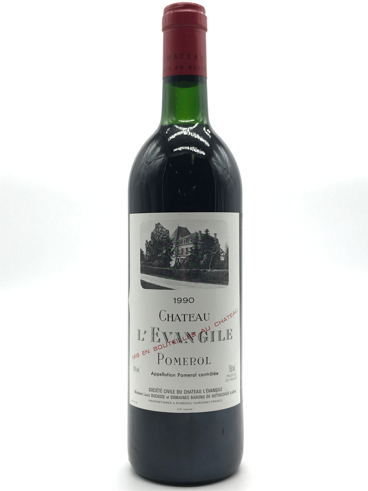 1990 Chateau L'Evangile, Pomerol, Bottle (750ml) [top shoulder]