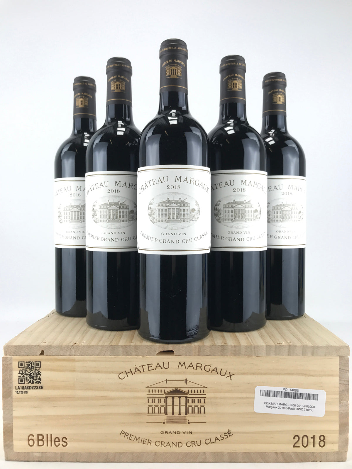 ワイン MARGAUX 2018 CHATEAU MARGAUX 750ml 2018 Chateau Margaux, Margaux, Case of 6 btls