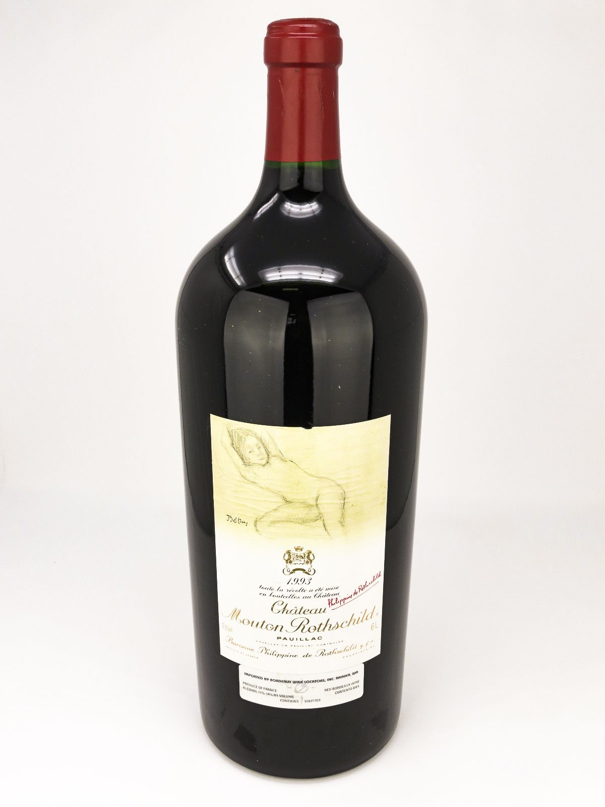 1993 Chateau Mouton Rothschild, Pauillac, 6ltr [Naked Lady]