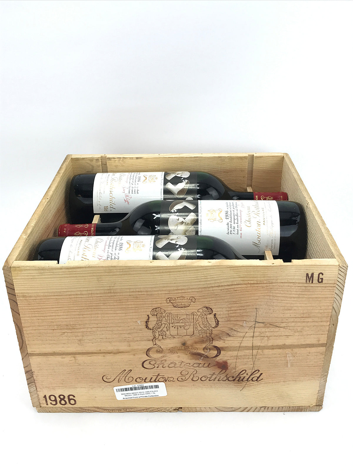 1986 Chateau Mouton Rothschild, Pauillac, Case of 6 Magnum