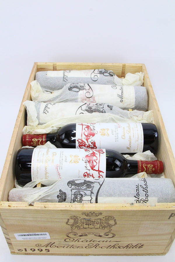 1995 Chateau Mouton Rothschild, Pauillac, Case of 12 btls