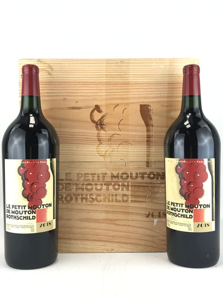 2018 Le Petit Mouton de Mouton Rothschild, Pauillac, Case of 3 Magnum