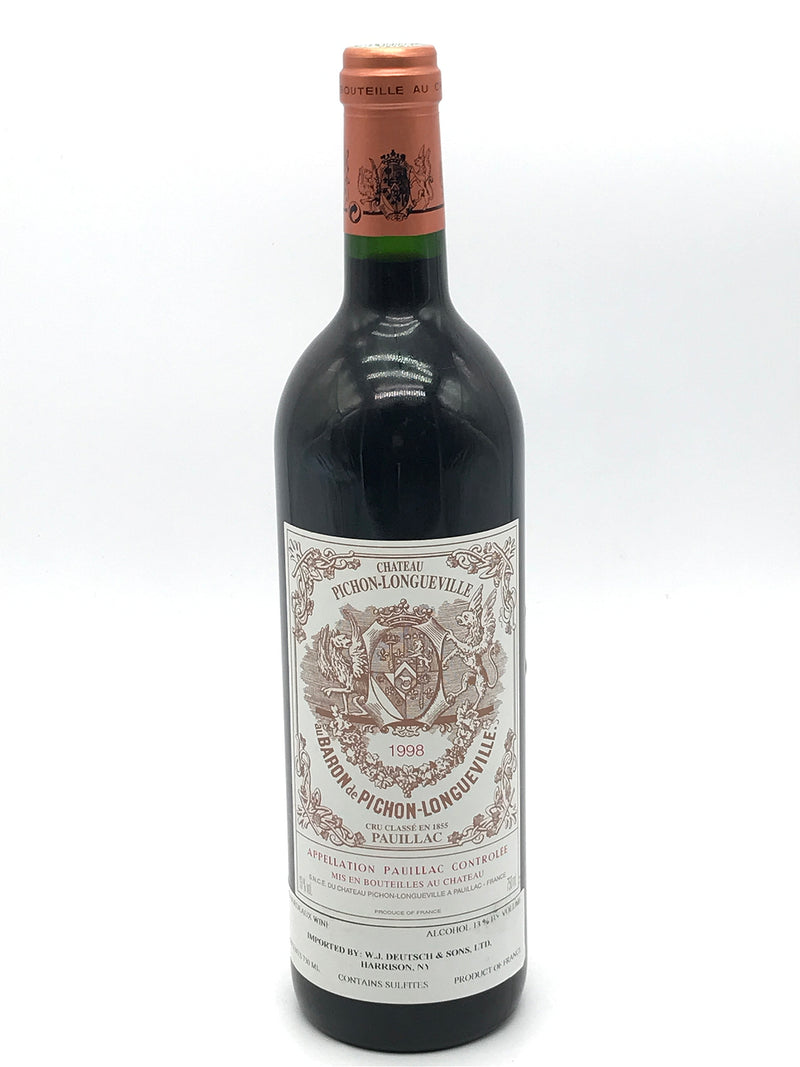 1998 Chateau Pichon-Longueville au Baron de Pichon-Longueville, Pauillac, Bottle (750ml)