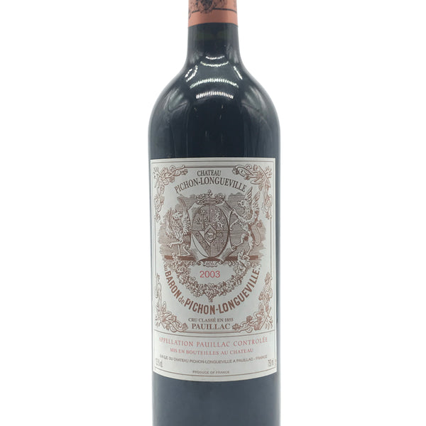 2003 Chateau Pichon-Longueville Baron, Pauillac, Bottle (750ml)