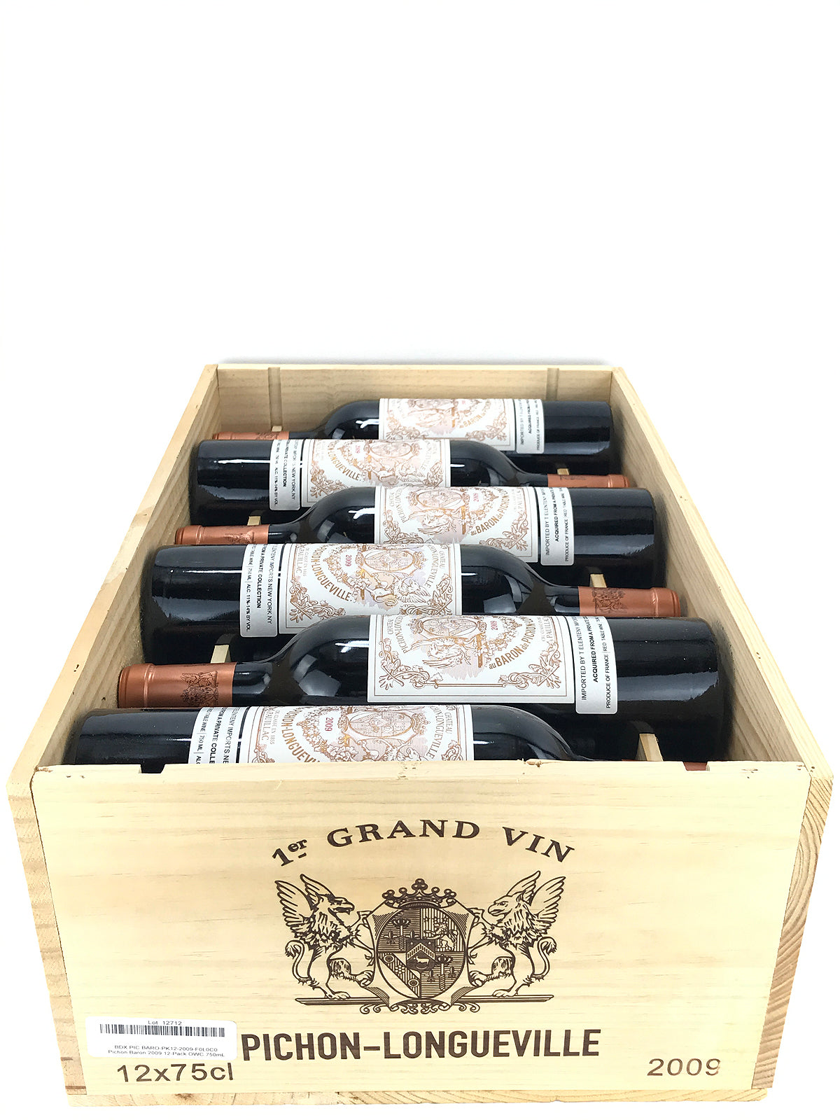 ワイン 1979Chateau Pichon-Longueville au Baron Pichon-Longueville Baron, Pauillac 2eme Grand Cru Classe 2018