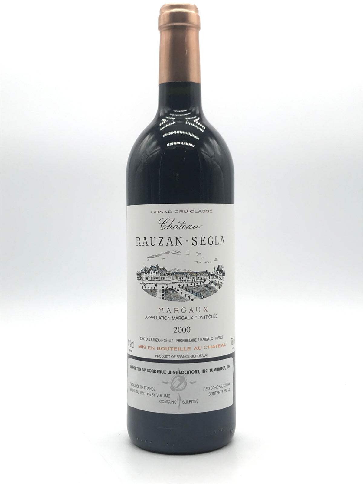 2000 Chateau Rauzan-Segla, Margaux, Bottle (750ml) 2000 Chateau Rauzan-Segla, Margaux, Bottle (750ml)