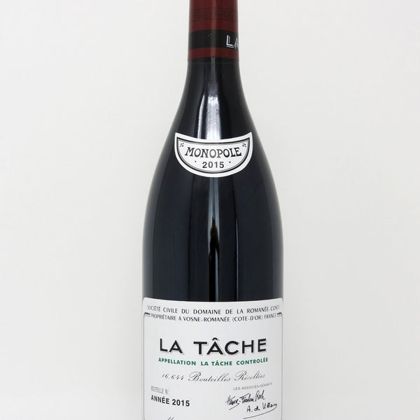 DRC LA TÂCHE 2015 赤ワイン　空き瓶 BURDRCDRLT-0750-2015-