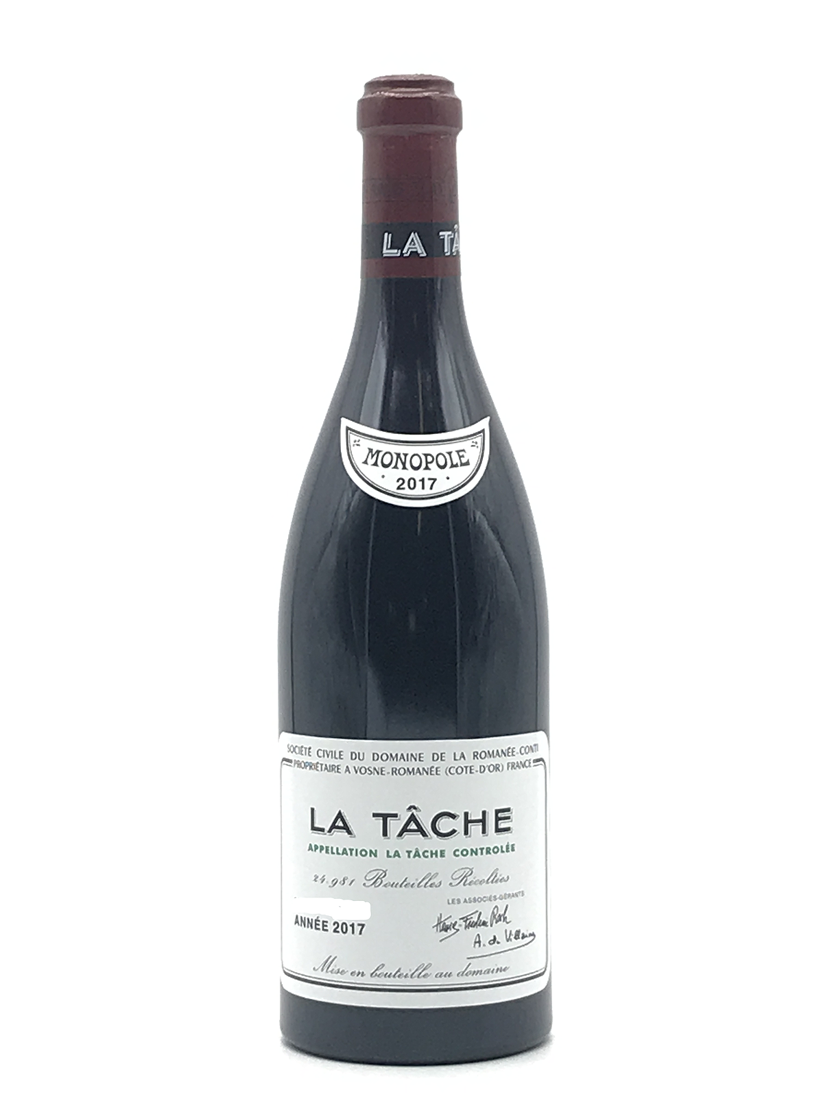 DRC空瓶　LA TÂCHE 2017 BURDRCDRLT-0750-2017-