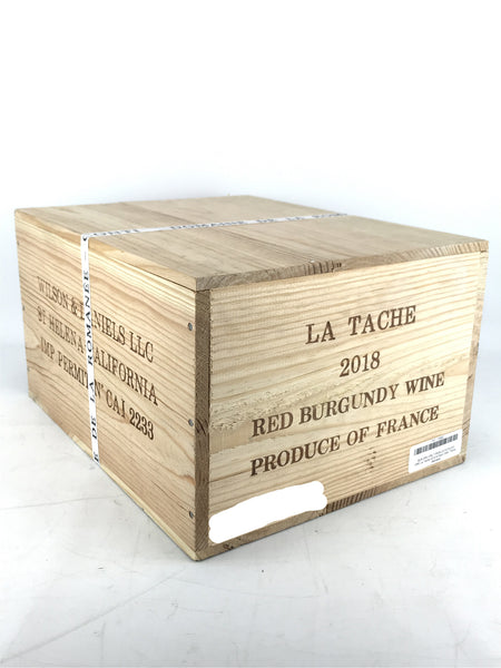 2018 Domaine de la Romanee-Conti, DRC, La Tache Grand Cru, Case of 6 btls  [Banded]