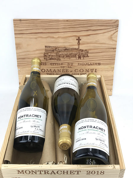 ◼️空き瓶◼️DRC モンラッシェ 、ラターシュ、サンヴィヴァン3本セット DRC MONTRACHET 2018 空瓶 【公式通販】