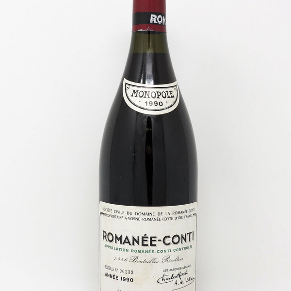 1990 Domaine de la Romanee-Conti, DRC, Romanee-Conti Grand Cru, Bottle