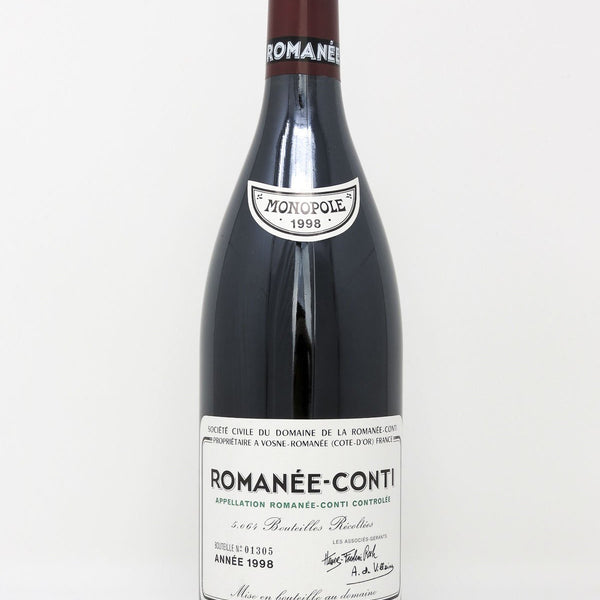 1998 Domaine de la Romanee-Conti, DRC, Romanee-Conti Grand Cru, Bottle