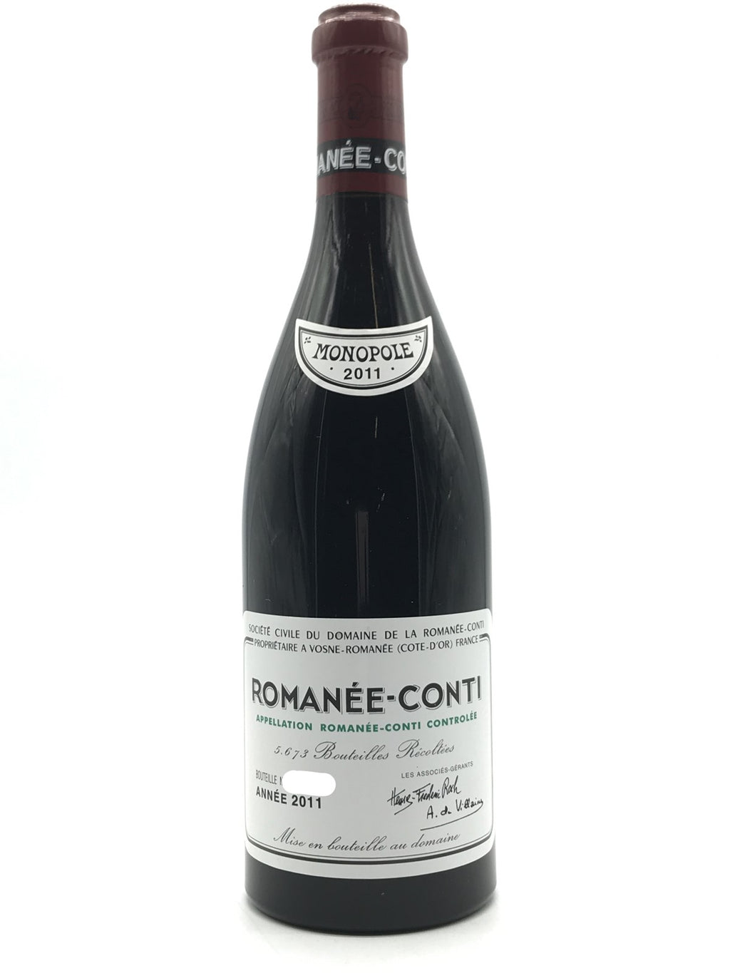 2011 Domaine de la Romanee-Conti, DRC, Romanee-Conti Grand Cru, Bottle