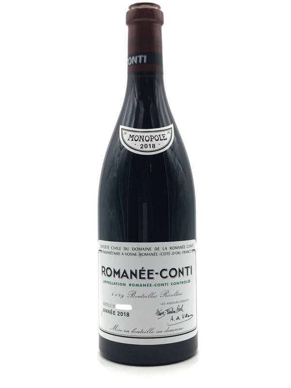 2018 Domaine de la Romanee-Conti, Romanee-Conti Grand Cru, Bottle (750ml)