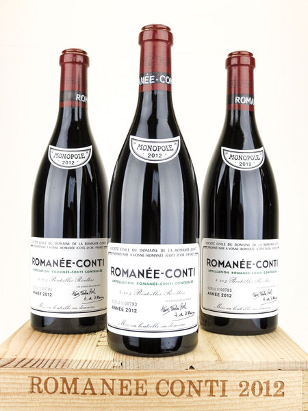 2012 Domaine de la Romanee-Conti, DRC, Romanee-Conti Grand Cru, Case o