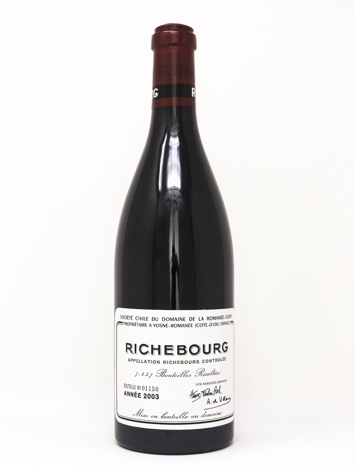 ワイン Richebourg 2003 Domaine Romanee-Conti 2003 Domaine de la Romanee-Conti, DRC, Richebourg Grand Cru, Bottle (7