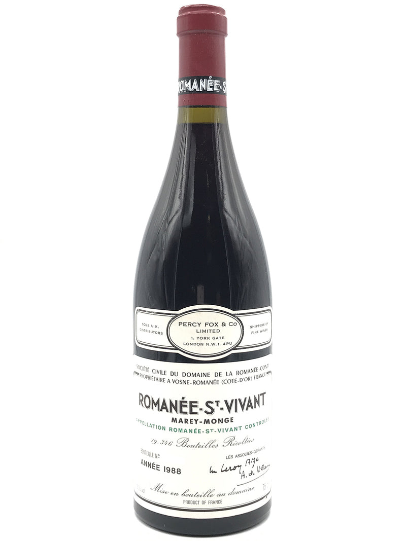 1988 Domaine de la Romanee-Conti, DRC, Romanee-Saint-Vivant Grand Cru,