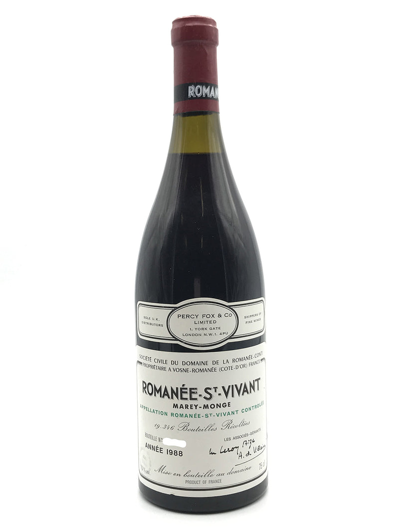 1988 Domaine de la Romanee-Conti, DRC, Romanee-Saint-Vivant Grand Cru,