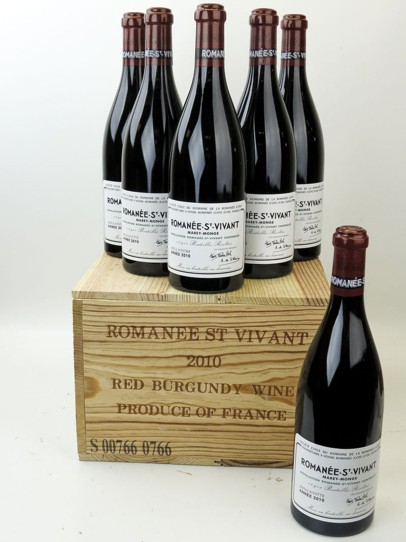 2010 Domaine de la Romanee-Conti, DRC, Romanee-Saint-Vivant Grand Cru, Case  of 6 btls