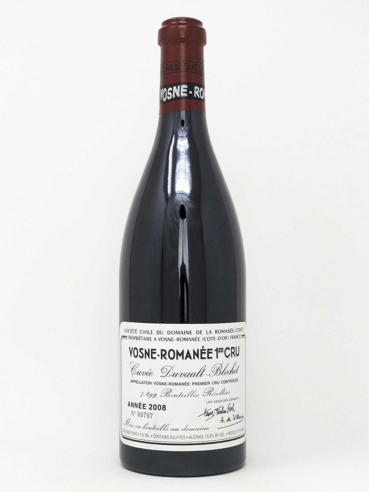 2008 Domaine de la Romanee-Conti, DRC, Vosne-Romanee Premier Cru, Cuve