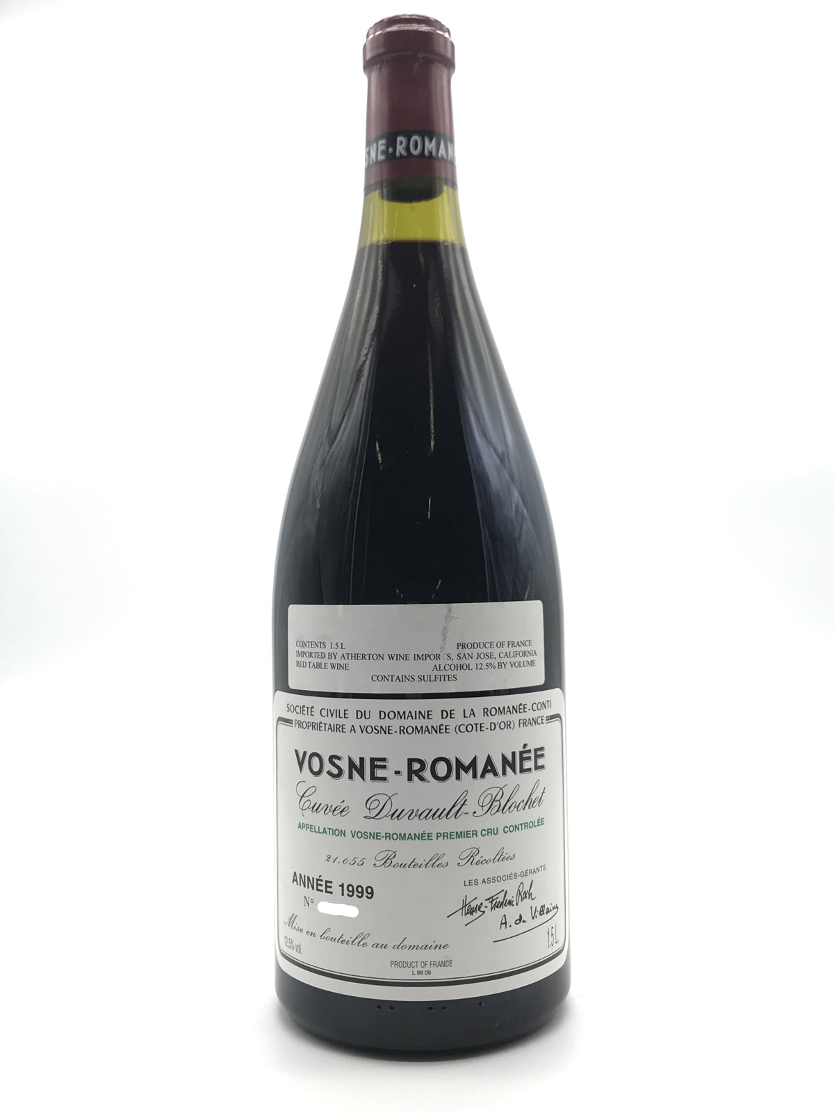 Vosne-Romanée Cuvée Duvault-Blochet 1999 Vosne Romanee Duvault Blochet DRC 1999 | Hedonism Wines