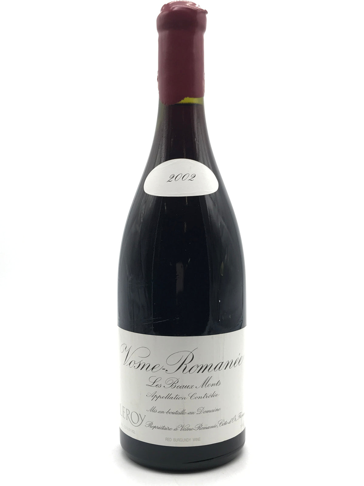 2002 Domaine Leroy, Vosne-Romanee Premier Cru, Les Beaux Monts, Bottle