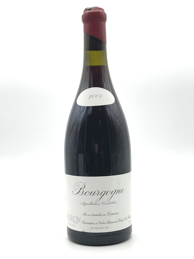2004 Maison Leroy, Bourgogne, Rouge, Bottle (750ml) [Slightly Chipped