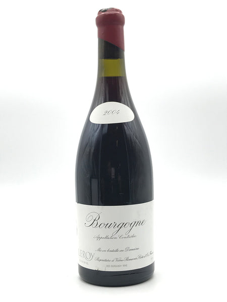 Leroy ブルゴーニュ2004 2004 Maison Leroy, Bourgogne, Rouge, Bottle (750ml) [Slightly Chipped