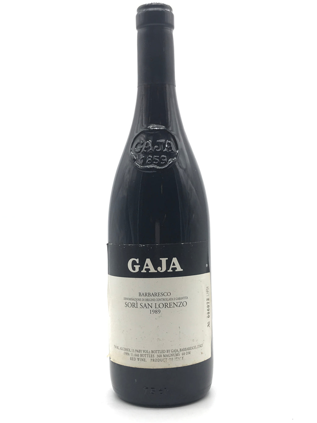 1989 Gaja, Langhe, Sori San Lorenzo, Bottle (750ml) – Grand Cru Liquid ...