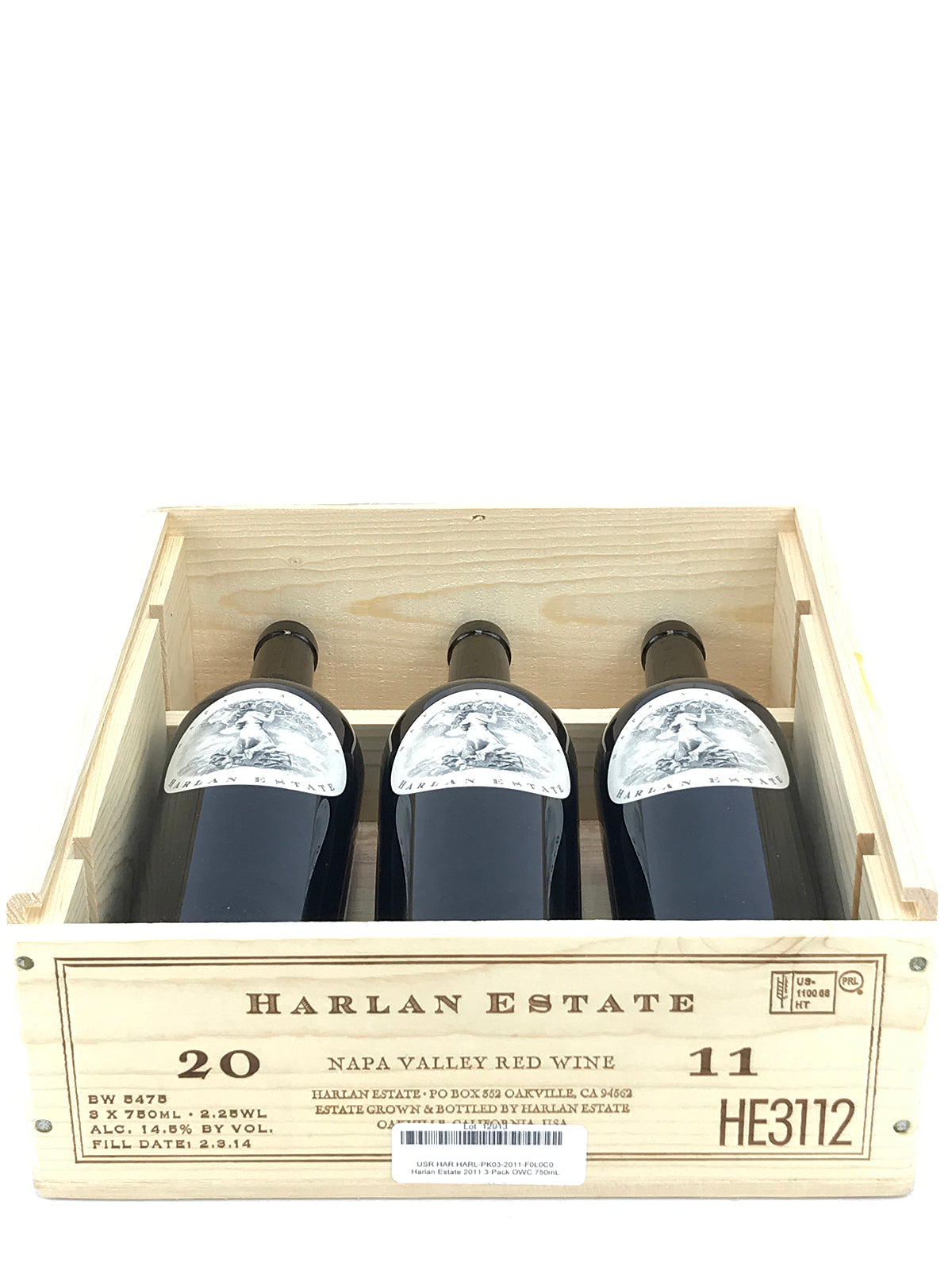 【希少】NAPA VALLEY HARLAN ESTATE 2011 2011 Harlan Estate, Napa Valley, Case of 3 Btls
