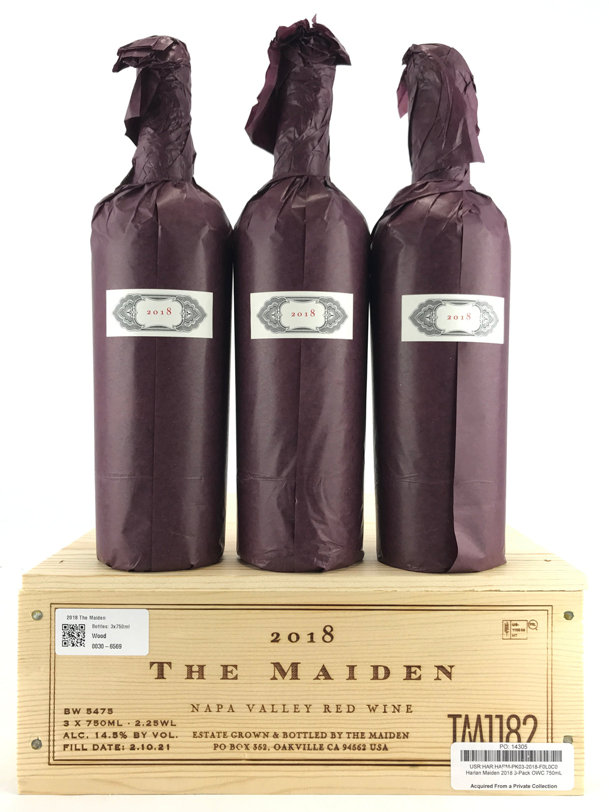 2018 Harlan Estate, The Maiden, Napa Valley, Case of 3 Btls