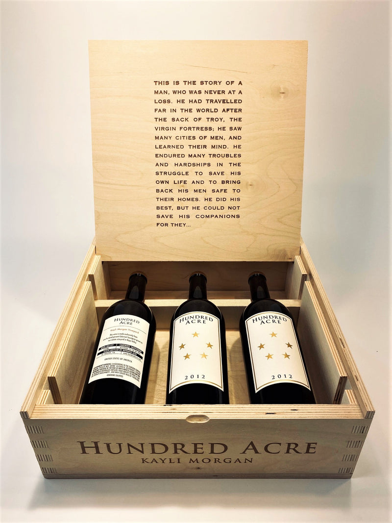 2012 Hundred Acre, Kayli Morgan Vineyard, Napa Valley, Case of 3 Btls