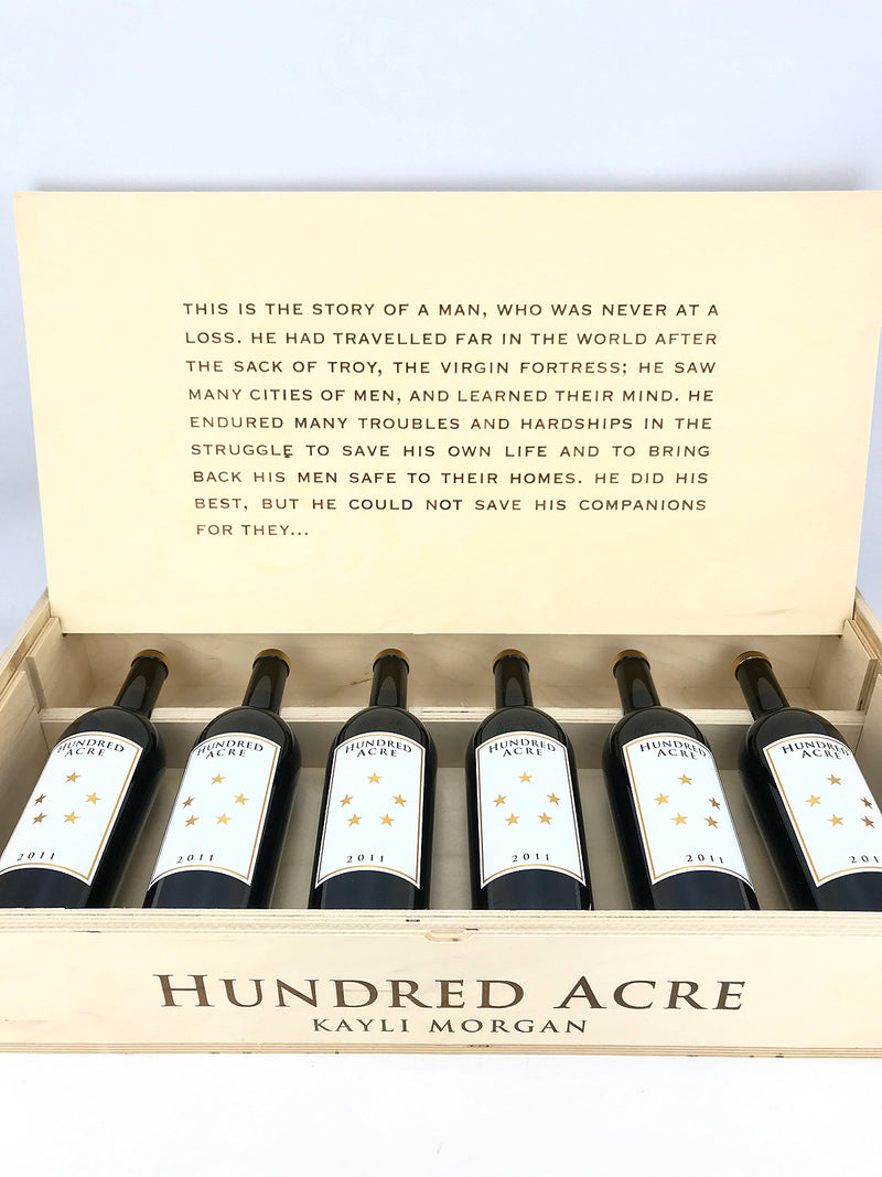 2011 Hundred Acre, Kayli Morgan Vineyard, Napa Valley, Case of 6 btls