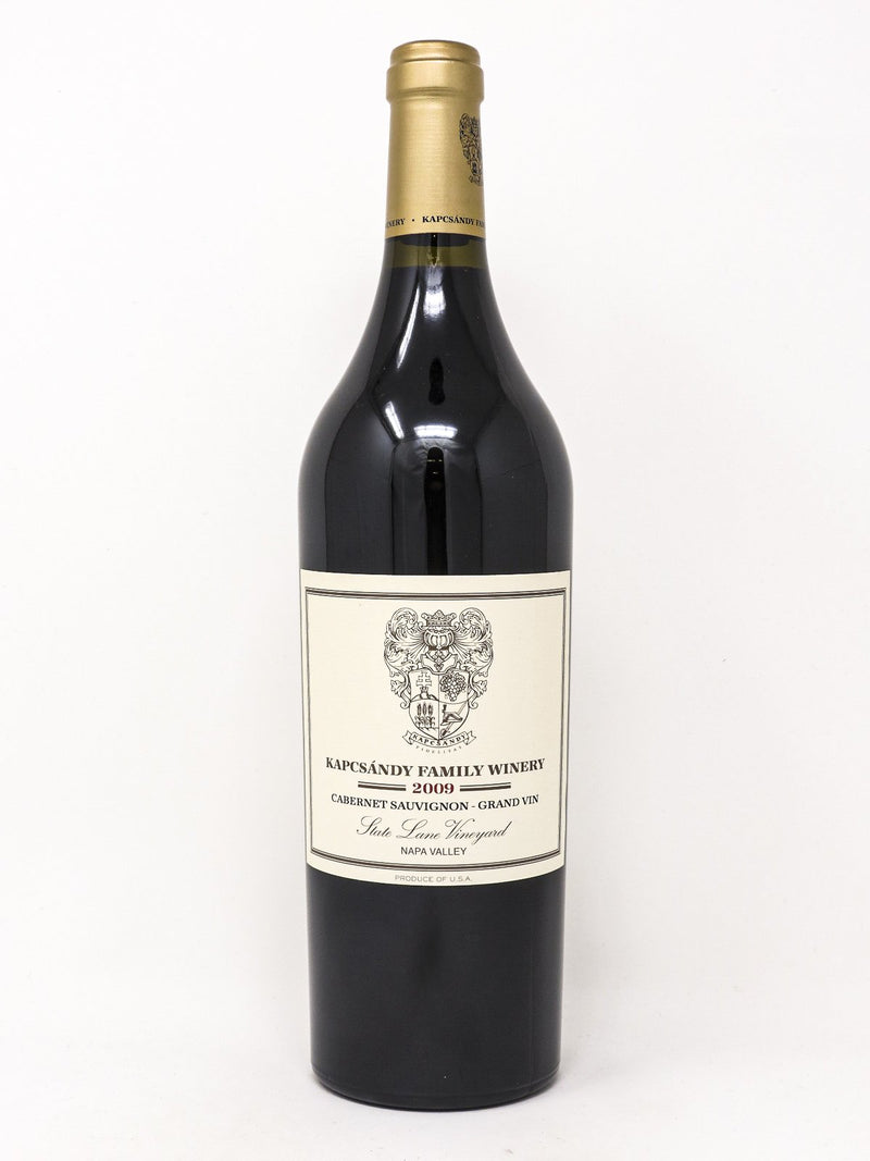 2009 Kapcsandy Family Winery, State Lane Vineyard Grand Vin Cabernet Sauvignon, Yountville, Bottle (750ml)