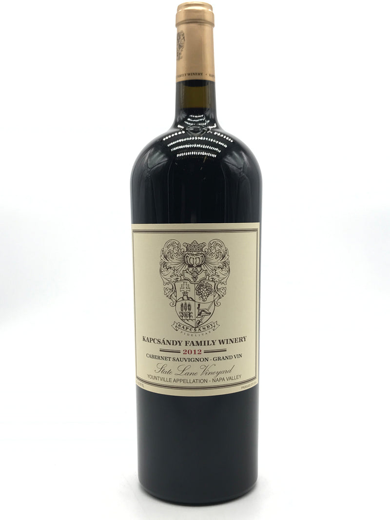 2012 Kapcsandy Family Winery, State Lane Vineyard Grand Vin Cabernet Sauvignon, Yountville, Magnum (1.5L)