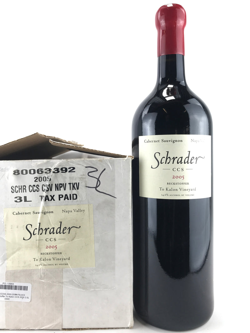 2005 Schrader, CCS Beckstoffer To Kalon Vineyard Cabernet Sauvignon, Napa Valley, D-Magnum (3L)