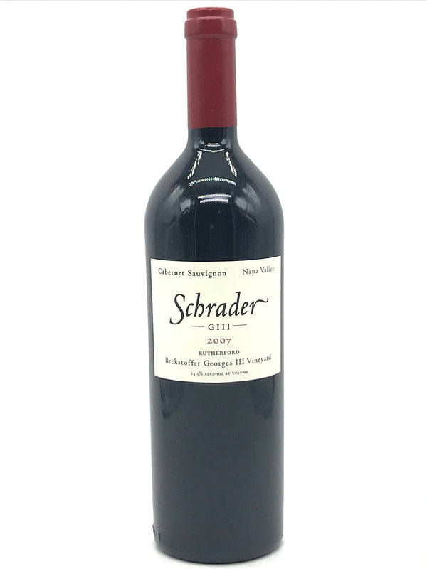 2007 Schrader, GIII Beckstoffer Georges III Vineyard Cabernet Sauvignon, Rutherford, Bottle (750ml)