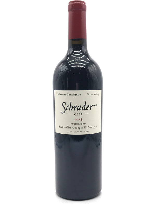 2015 Schrader Cellars, GIII Beckstoffer Georges III Vineyard Cabernet Sauvignon, Napa Valley, Bottle (750ml)