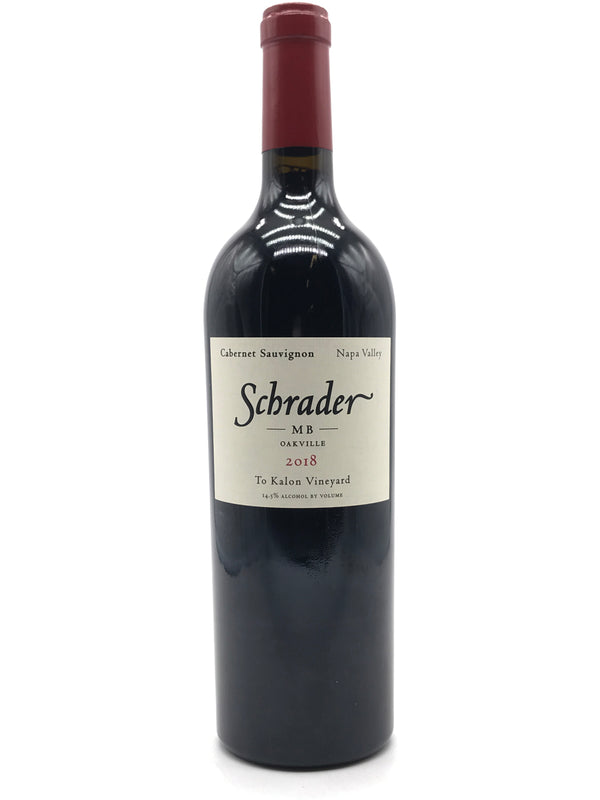 2018 Schrader, MB To Kalon Vineyard Cabernet Sauvignon, Oakville, Bottle (750ml)