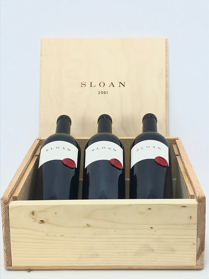 2001 Sloan, Proprietary Red, Rutherford, Case of 3 Btls