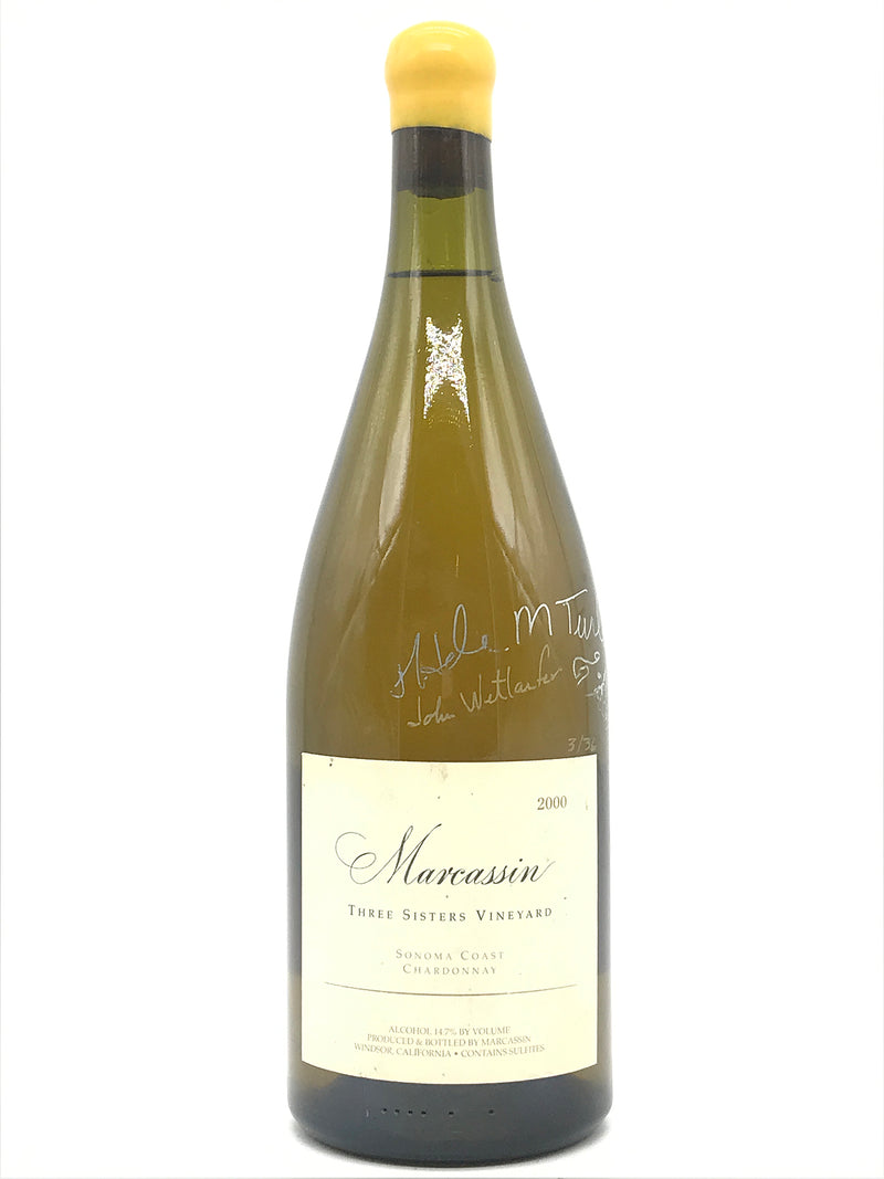 2000 Marcassin, Three Sisters Vineyard Chardonnay, Sonoma Coast, Magnum (1.5L) [Signed by Helen Turley]