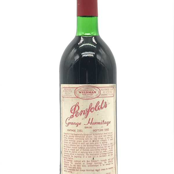 1981 Penfolds, Grange Hermitage, South Australia, Bottle (750ml)