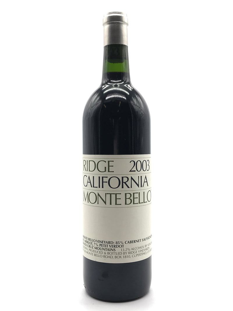 2003 Ridge, California Monte Bello, Santa Cruz Mountains, Bottle (750ml)